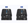 PREMIUMCORD HDMI extender na 120m přes LAN, 4K@60Hz, přes IP, černá