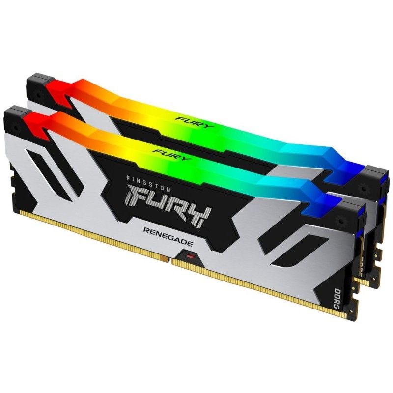 Kingston FURY Renegade/DDR5/96GB/6400MHz/CL32/2x48GB/RGB/Black/Silv