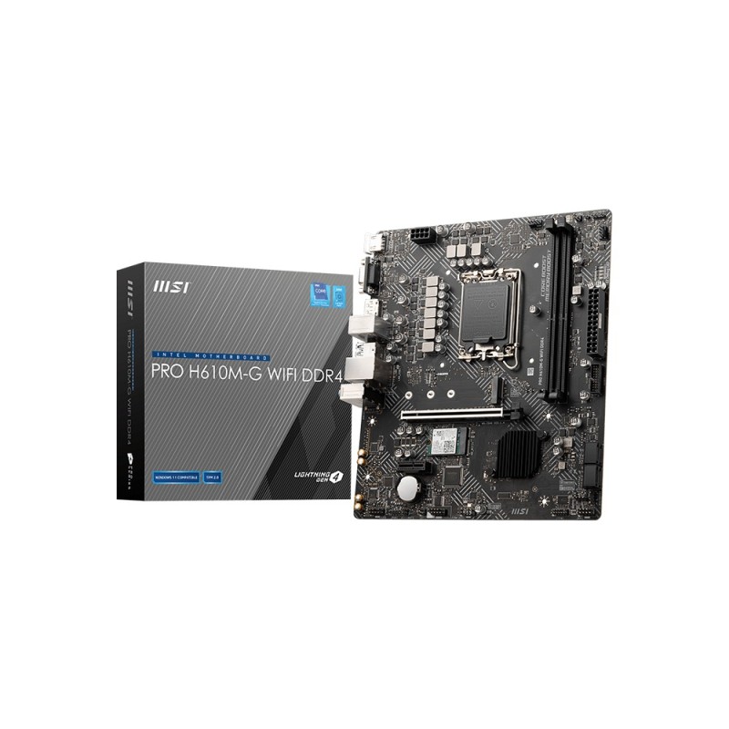 MSI PRO H610M-G WIFI DDR4/LGA 1700/mATX