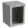 Rozvaděč nástěnný SENSA 15U 500mm, dveře sklo, RAL 7035, SENSA-15U-65-11-G