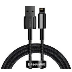 Baseus CALWJ-01 Tungsten Gold Kabel Lightning 2.4A 1m Black