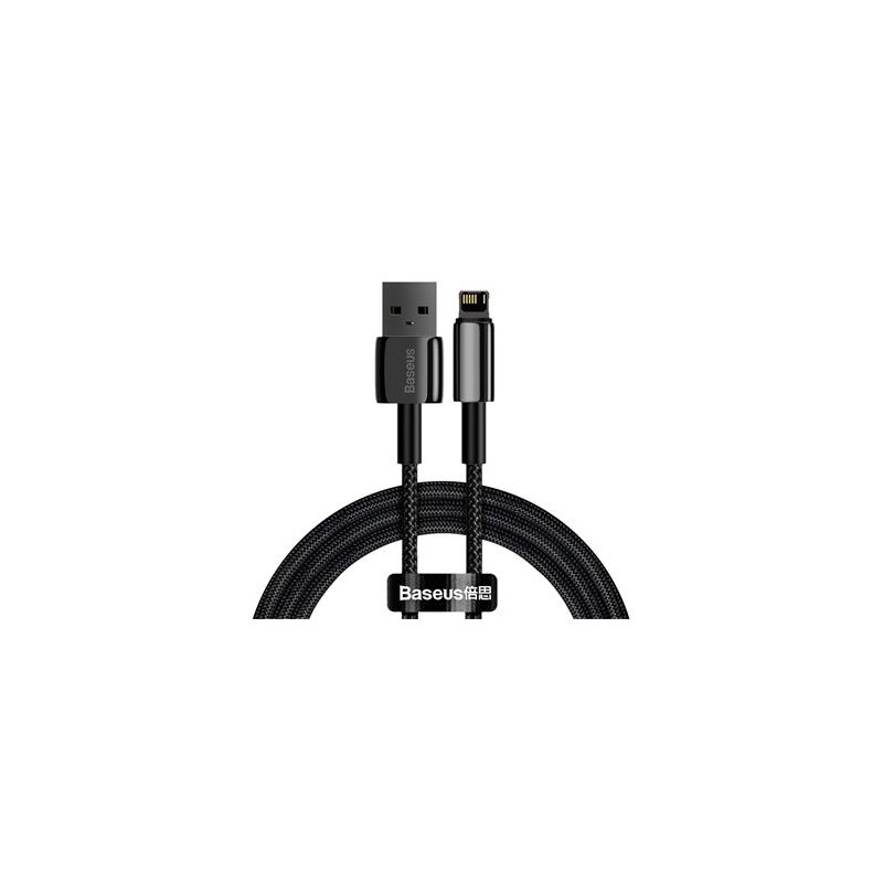 Baseus CALWJ-01 Tungsten Gold Kabel Lightning 2.4A 1m Black