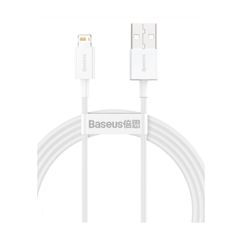 Baseus CALYS-B02 Superior Fast Charging Kabel Lightning 2.4A 1.5m White