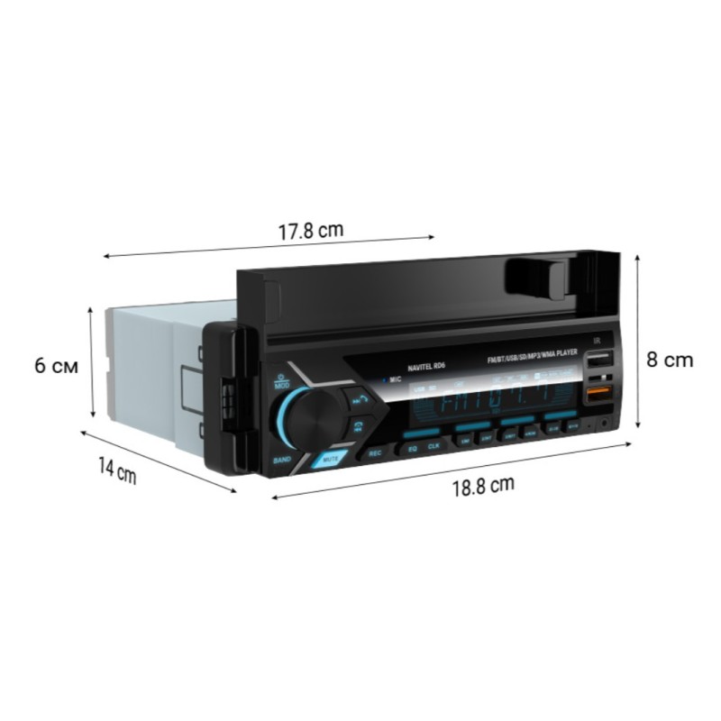 Navitel RD6 autorádio s Bluetooth & hands-free