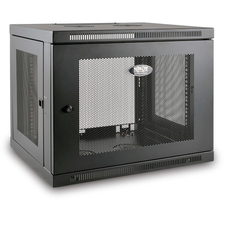 Skříň SmartRack 9U, Mini Rack, Š 600mm, Hl 550mm, hloubka pro přepínače, montáž na stěnu