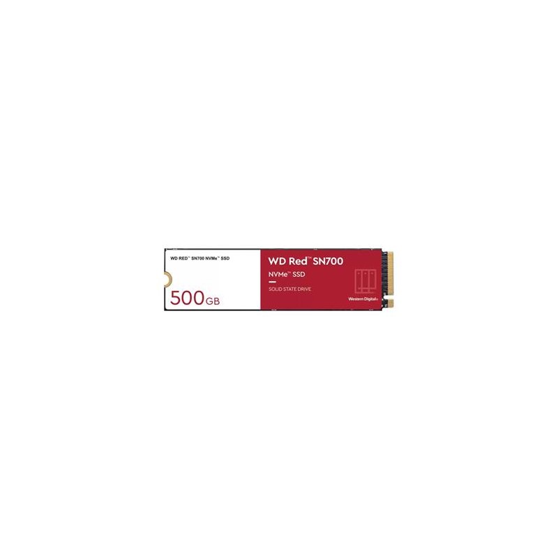 WD RED SSD NVMe 500GB PCIe SN700 Powered by SanDisk, Geb3 8GB/s, (R:3430/W:2600 MB/s) TBW 1000