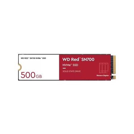 WD RED SSD NVMe 500GB PCIe SN700 Powered by SanDisk, Geb3 8GB/s, (R:3430/W:2600 MB/s) TBW 1000