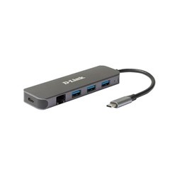 D-Link DUB-2334 USB-C Hub with Gigabit Ethernet and 3x USB3.0
