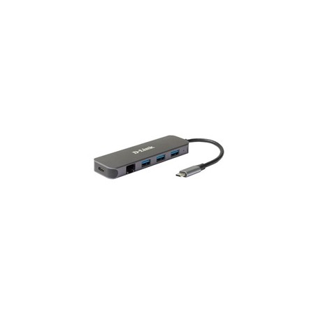 D-Link DUB-2334 USB-C Hub with Gigabit Ethernet and 3x USB3.0