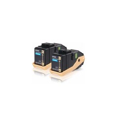 Epson originální toner C13S050608, cyan, 15000str., dual pack