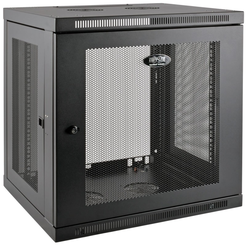 Skříň SmartRack 12U, Mini Rack, Š 600mm, Hl 550mm, hloubka pro přepínače, montáž na stěnu