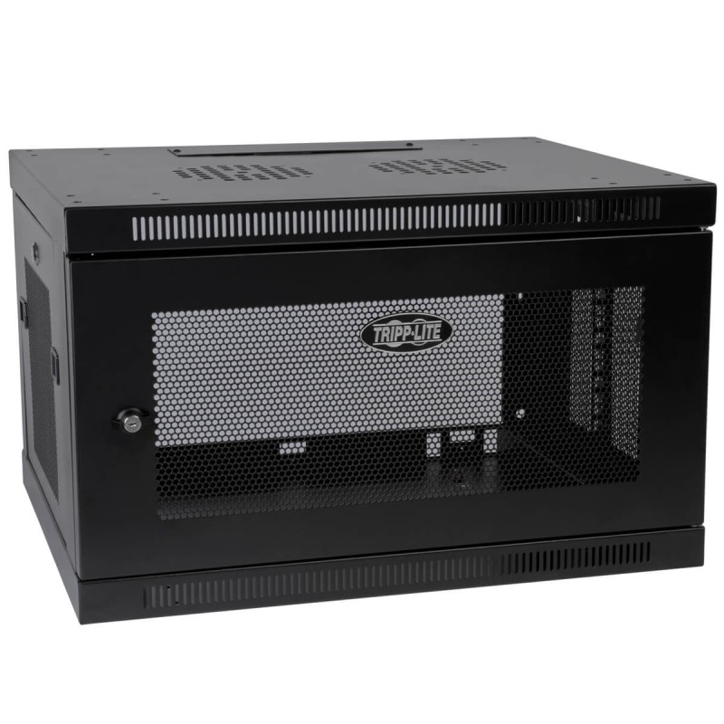 Skříň SmartRack 6U, Mini Rack, Š 600mm, Hl 550mm, hloubka pro přepínače, montáž na stěnu