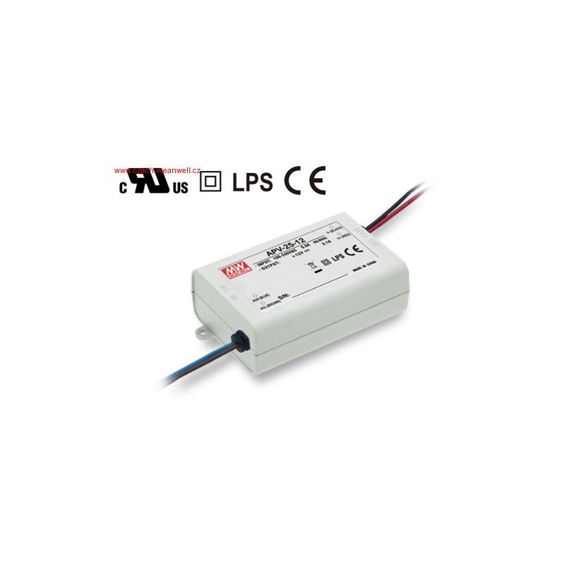MEANWELL - APV-25-12 - napájecí zdroj 12V 25W