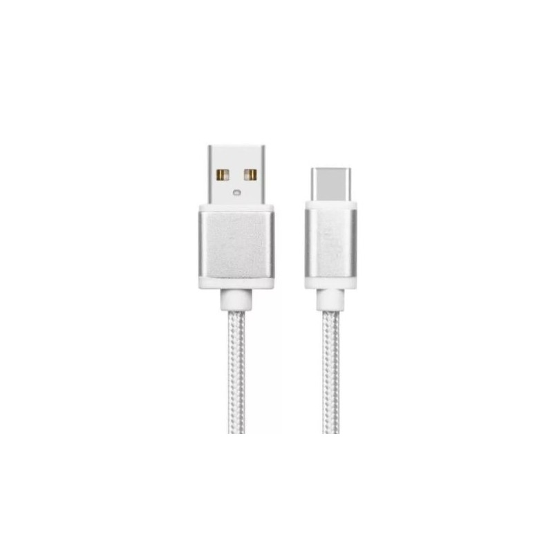 TB Touch USB - USB-C kabel, 2m, stříbrný