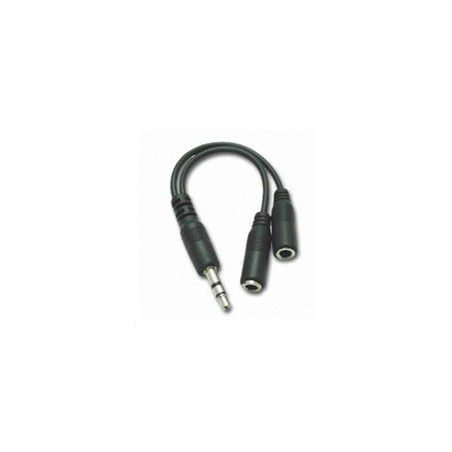 PREMIUMCORD Kabelová rozdvojka 3,5 Jack M - 2xF 10cm