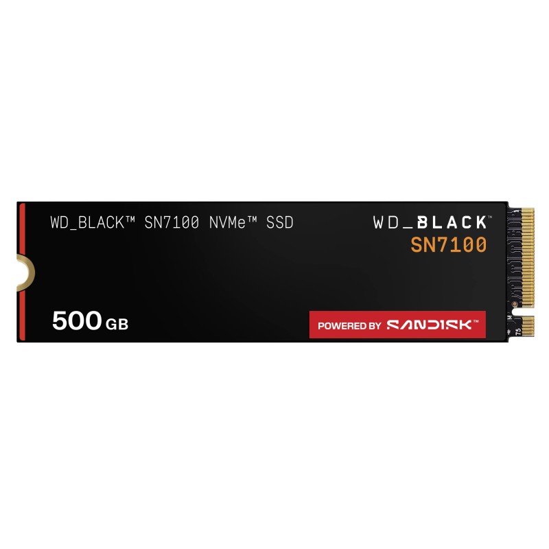 WD BLACK SSD NVMe 500GB PCIe SN7100 Powered by SanDisk, Gen4, (R:6800, W:5800MB/s)