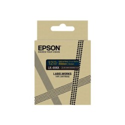 Epson zásobník se štítky – saténový pásek, LK-4HKK, zlatá / námořnická modrá, 12 mm (5 m)