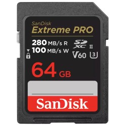 SanDisk Extreme PRO 64GB 280MB/s V60 UHS-II