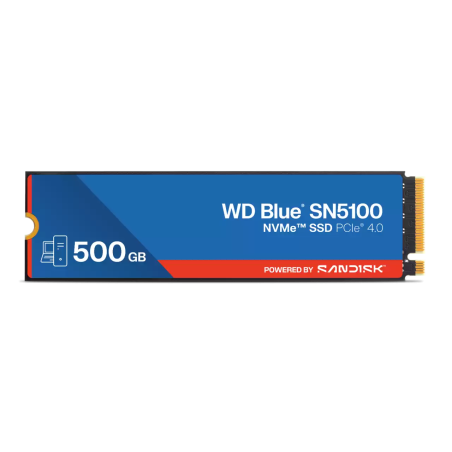WD BLUE SSD NVMe 500GB PCIe SN5100 Powered by SanDisk, Gen4, (R:5000, W:4000MB/s)