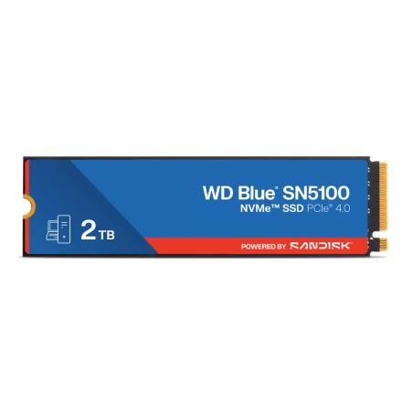 WD BLUE SSD NVMe 2TB PCIe SN5100 Powered by SanDisk, Gen4, (R:5150, W:4850MB/s)