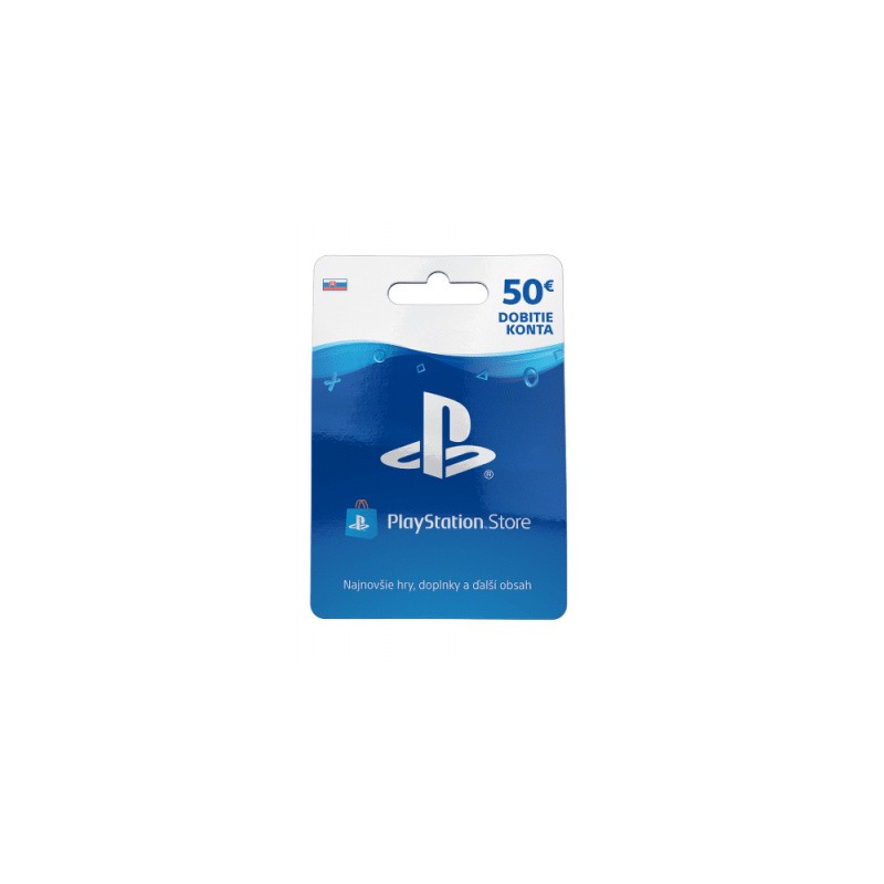 PlayStation Live Cards 50 EUR Hang pro SK PS Store
