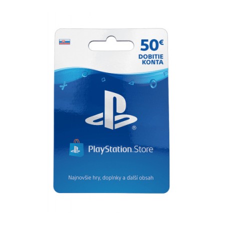 PlayStation Live Cards 50 EUR Hang pro SK PS Store