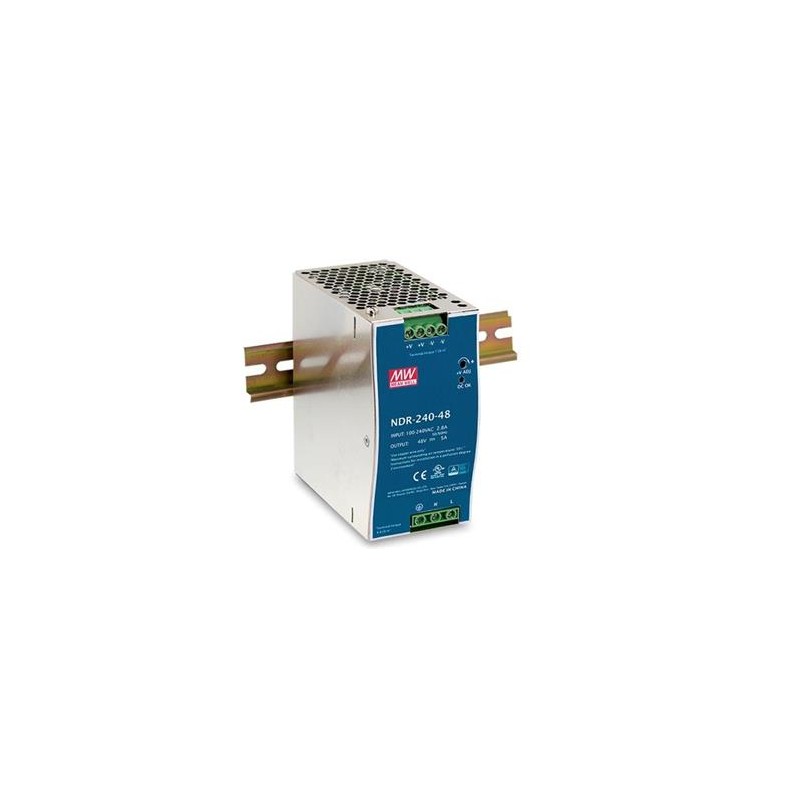MEANWELL - NDR-240-48 - Průmyslový napájecí spínaný zdroj 48V 240W na DIN