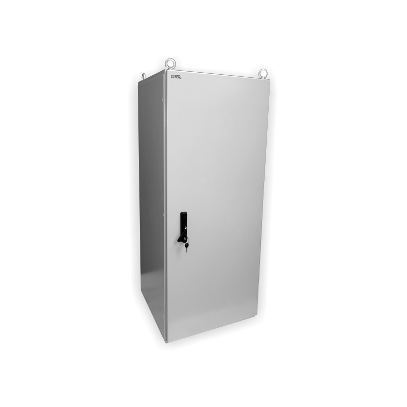 19" venkovní rozvaděč IP55 30U/600mm plech.dveře, 3-bod.zámek