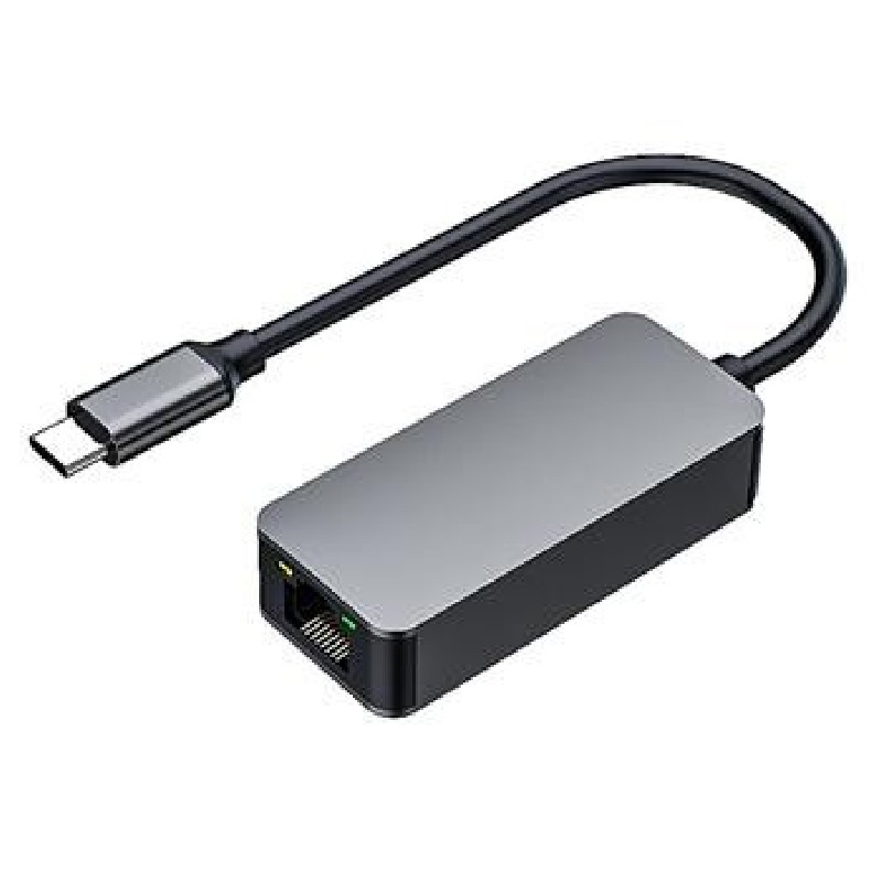 PremiumCord adaptér USB-C - LAN RJ45 ETHERNET 2,5G/1000 MBIT Aluminium
