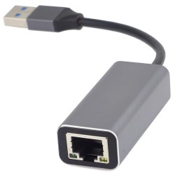 PremiumCord adaptér USB3.0 - LAN RJ45 ETHERNET 10/100/1000 MBIT Aluminium