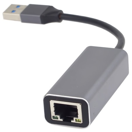 PremiumCord adaptér USB3.0 - LAN RJ45 ETHERNET 10/100/1000 MBIT Aluminium