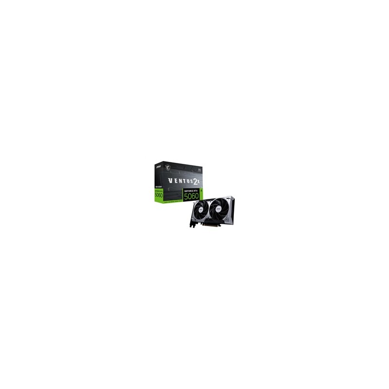 MSI VGA NVIDIA GeForce RTX 5060 8G VENTUS 2X OC, RTX 5060, 8GB GDDR7, 3xDP, 1xHDMI