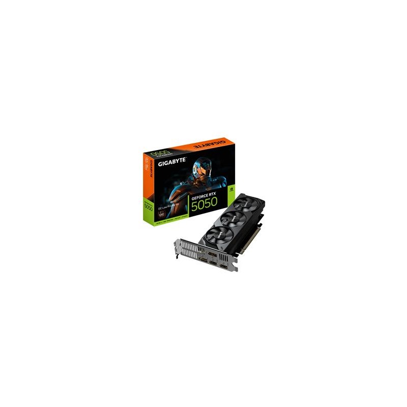 GIGABYTE VGA NVIDIA GeForce RTX 5050 Low Profile OC 8G, 8G GDDR6, 2xDP, 2xHDMI