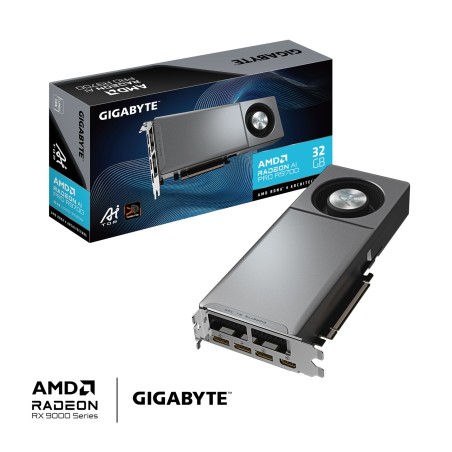 GIGABYTE VGA Radeon AI PRO R7900 AI TOP 32G, 32G GDDR6, 3xDP, 1xHDMI