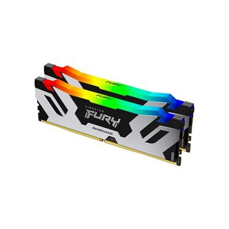 Kingston FURY Renegade/DDR5/32GB/6400MHz/CL32/2x16GB/RGB/Black/Silv