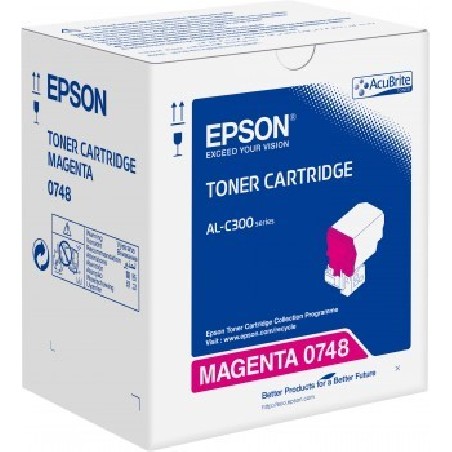 Epson originální toner C13S050748, magenta, 8800str.