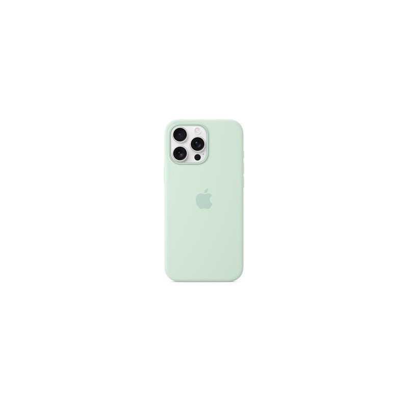 iPhone 16 Pro Max Silicone Case with MS-Aquamarine