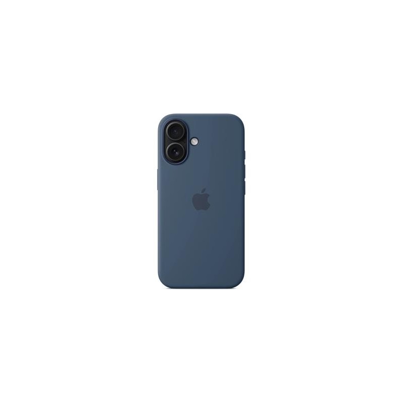 iPhone 16 Plus Silicone Case with MS - Denim