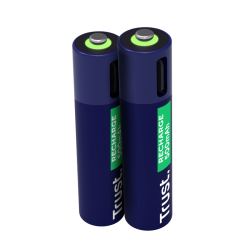 TRUST USB-C RECHARGEABLE BATTERIES 2P - AAA