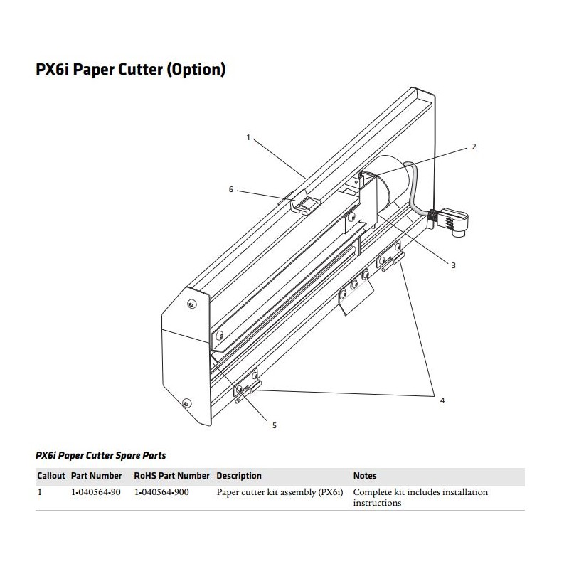 Cutter Assy for EasyCoder PX6i