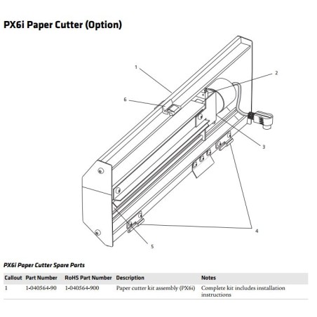 Cutter Assy for EasyCoder PX6i