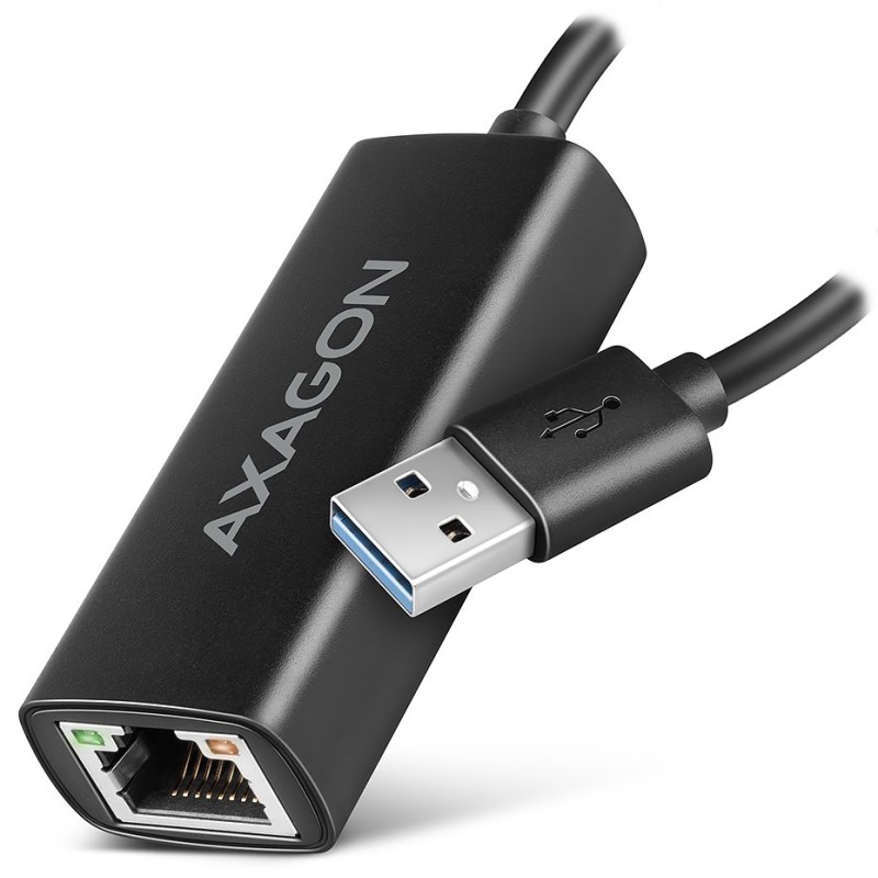 AXAGON ADE-AR, USB-A 3.2 Gen 1 - Gigabit Ethernet síťová karta, Realtek 8153, auto instal