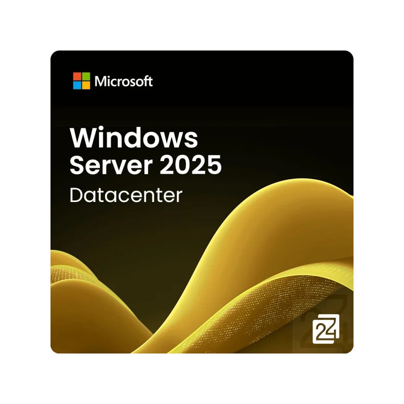 Win Svr Datacntr 2025 64Bit ENG 1pk OEM DVD 24Core