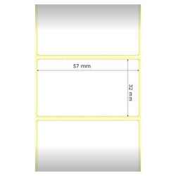 Zebra etikety Z-Select 2000D , 57x32mm, 2,100 etiket
