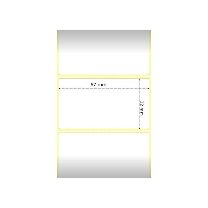 Zebra etikety Z-Select 2000D , 57x32mm, 2,100 etiket