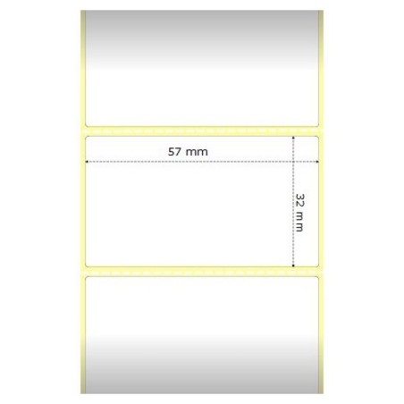Zebra etikety Z-Select 2000D , 57x32mm, 2,100 etiket