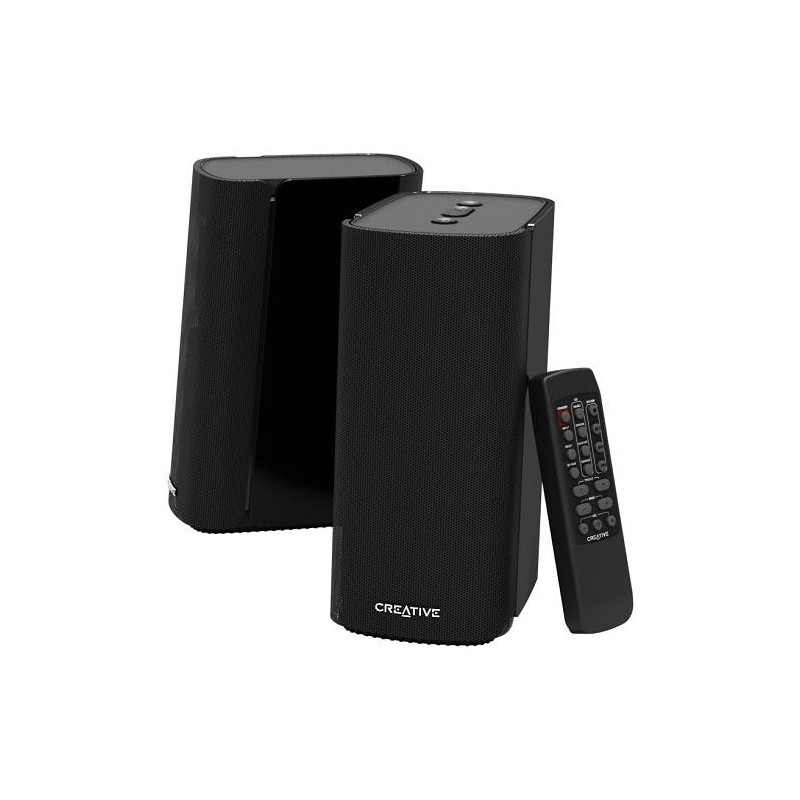 Creative T100 Bluetooth aktivní 2.0 reproduktory s optickým vstupem, Hi-Fi , DO, kompaktní, černé