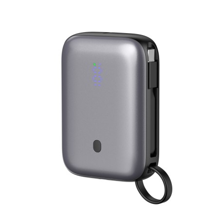 Platinet Powerbanka 10000 mAh 20W Power Delivery, 2xUSB-C, 1xUSB-A, kabel USB-C 1m, černá