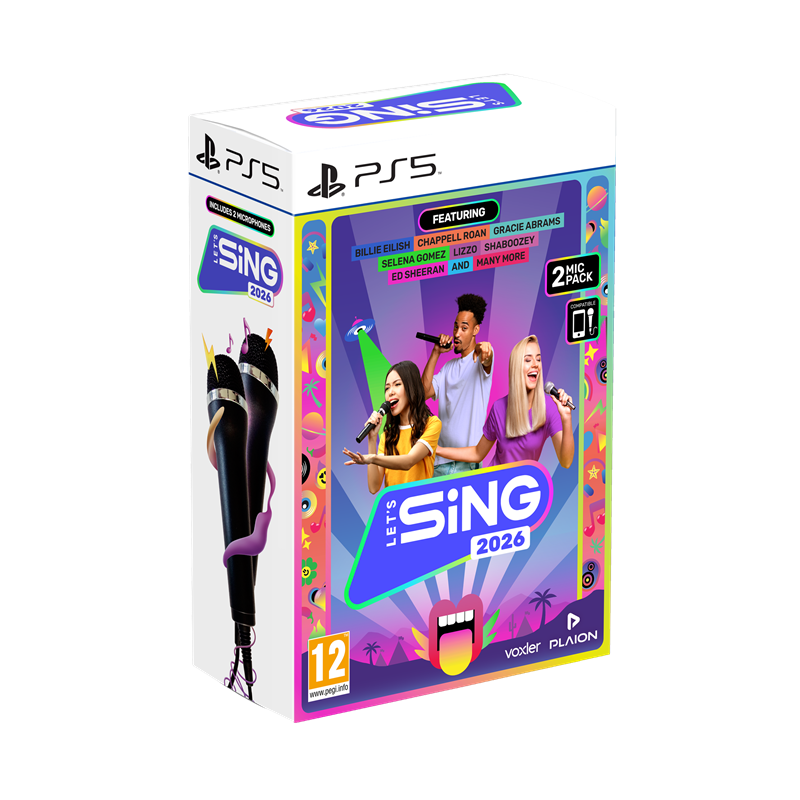 PS5 - Let’s Sing 2026 + 2 mikrofony