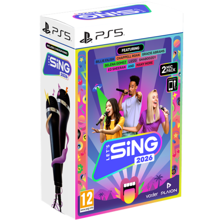 PS5 - Let’s Sing 2026 + 2 mikrofony